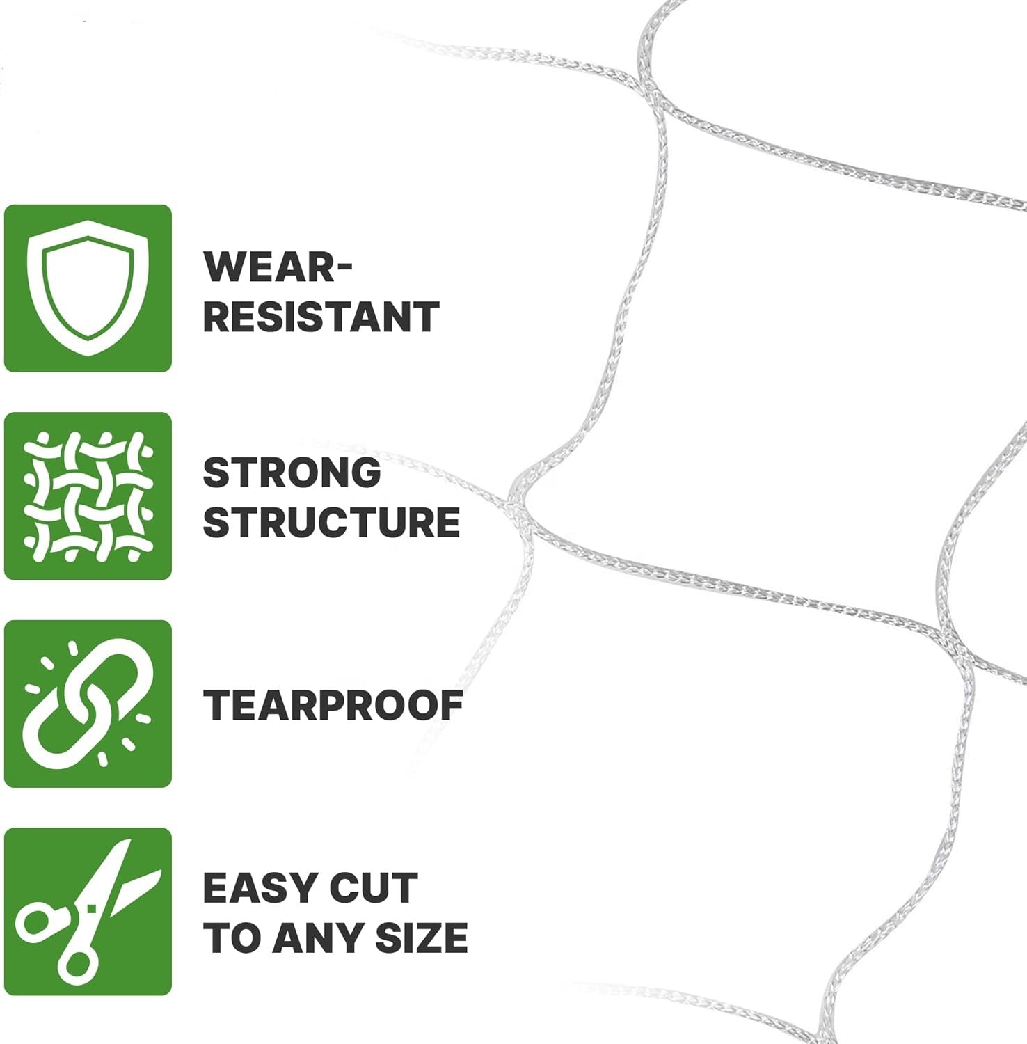 TS Agro - Heavy Duty Garden Plant Support Netting, 5x350ft